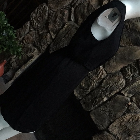 Dylan Gray black chiffon cocktail dress 6 4 - Picture 5 of 7